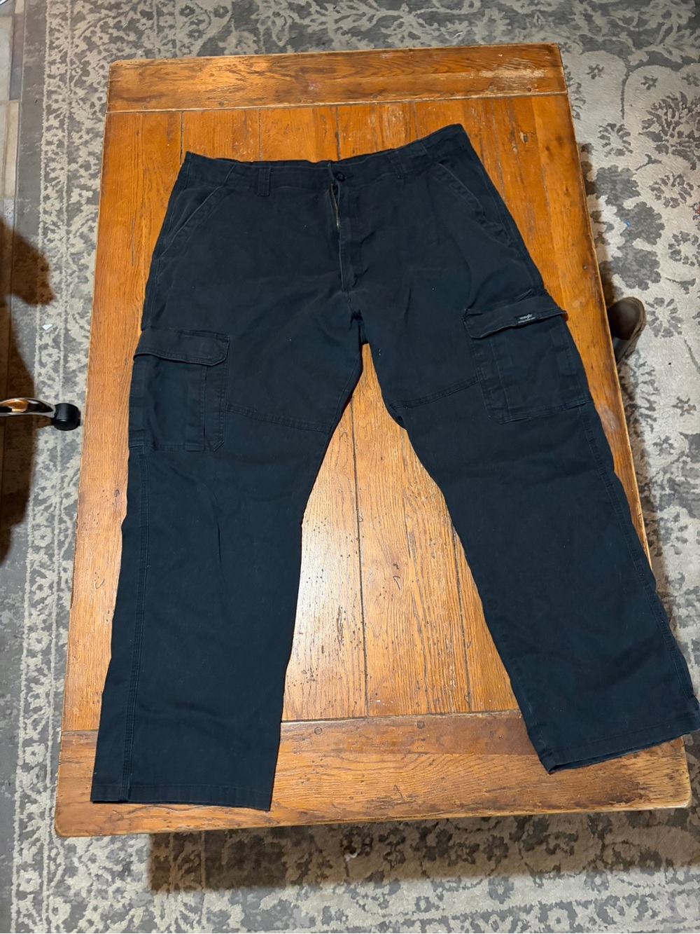 Wrangler Black Cargo Pants with Utility Pockets
